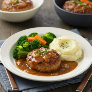 Salisbury steak with ground chicken recipe